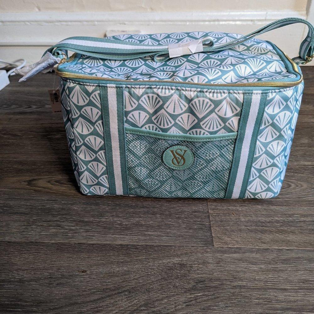 BNWT Victoria's Secret Seashell Print Summer Beach Cooler Tote Bag